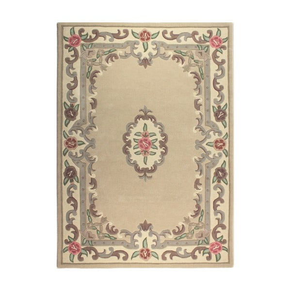 Smėlio spalvos vilnonis kilimas Flair Rugs Aubusson, 150 x 240 cm