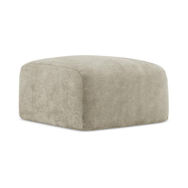 Smėlio spalvos iš šenilinio audinio taburetė Leila – Makamii-image-3