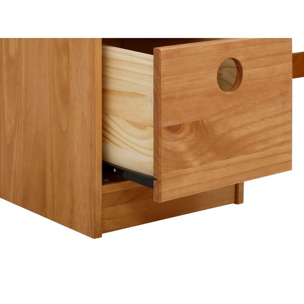 Iš pušies masyvo rašomasis stalas 50x100 cm Alpi – Støraa-image-3