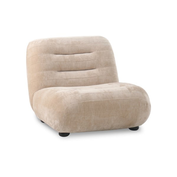 Smėlio spalvos iš velveto krėslas Wyatt – Dutchbone