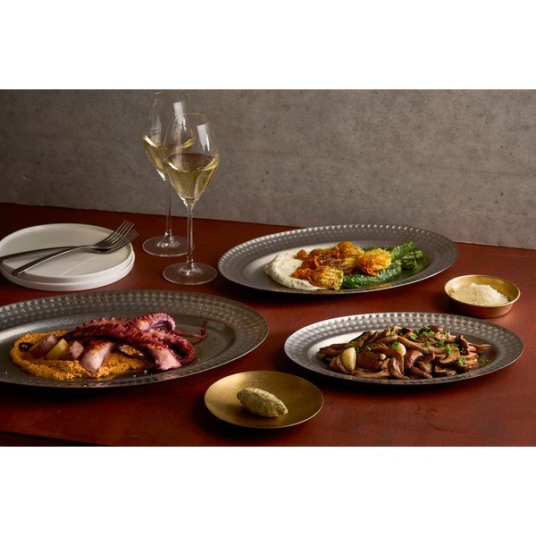 Iš nerūdijančio plieno padėklas serviravimo padėklas 26,5x41 cm Serve – BonBistro-image-1