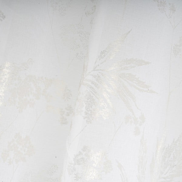 Baltos spalvos/sidabrinės spalvos permatoma užuolaida 140x260 cm Bonsái – Casa Selección-image-3