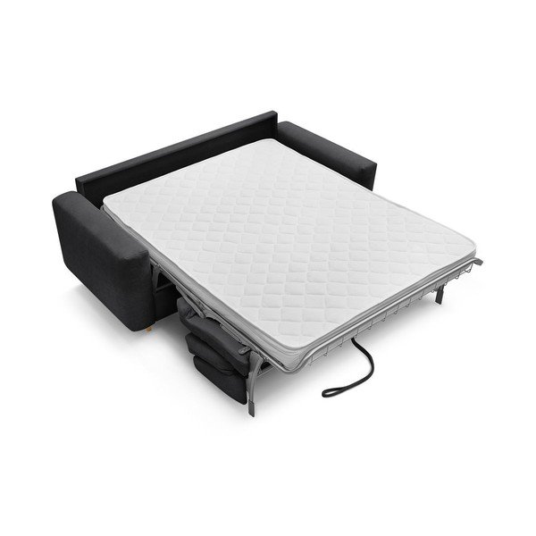 Juodos spalvos sofa miegojimui/sulankstoma 200 cm Cocoone – Bobochic Paris-image-3