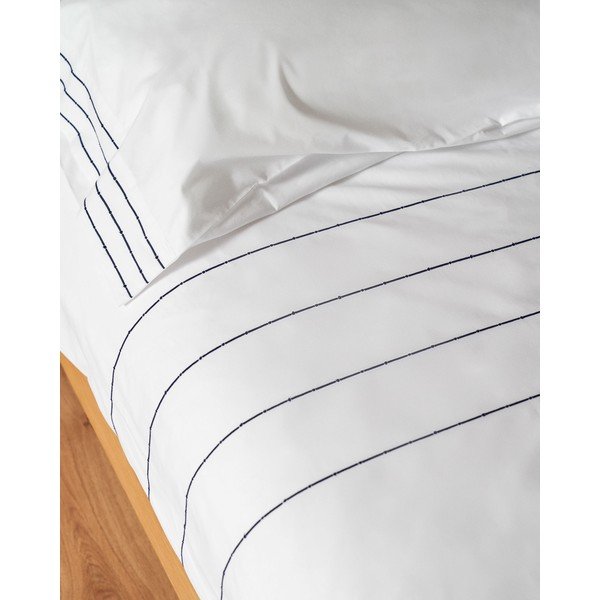 Dvigulė/itin ilga patalynė iš medvilninio perkelio baltos spalvos 240x260 cm Cintia – Kave Home-image-4
