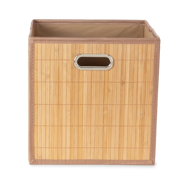 Daiktadėžė iš bambuko natūralios spalvos 31x31x31 cm – Compactor-image-4