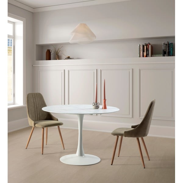 Apvalios formos valgomojo stalas ø 110 cm Ada – Marckeric-image-1