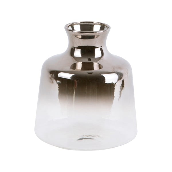 Stiklinė maža vaza PT LIVING Silver Fade, aukštis 8,5 cm