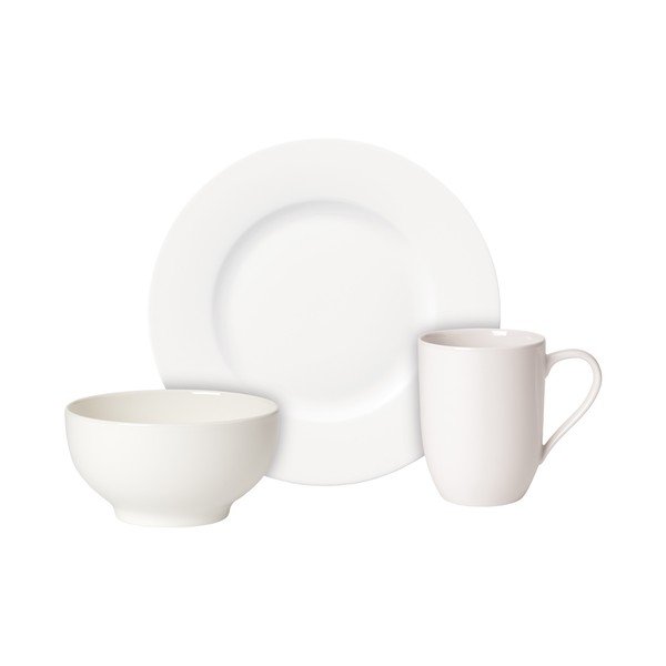"Villeroy & Boch For Me" porcelianinis pusryčių dubenėlis, lėkštė ir puodelis