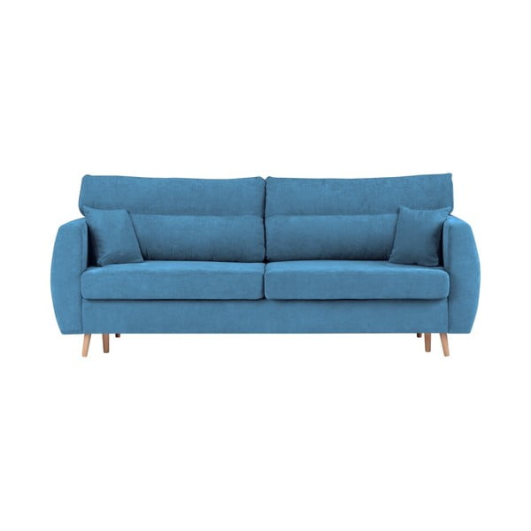 Mėlyna trivietė sofa-lova su saugykla "Cosmopolitan Design Sydney", 231 x 98 x 95 cm