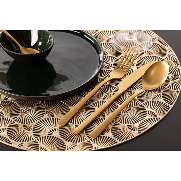 Aukso spalvos padėkliukas Tiseco Home Studio, ⌀ 38 cm-image-1