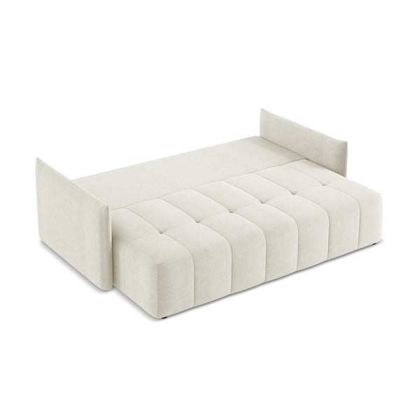 Smėlio spalvos sulankstoma/su sandėliavimo vieta sofa 225 cm Moku – Makamii-image-4