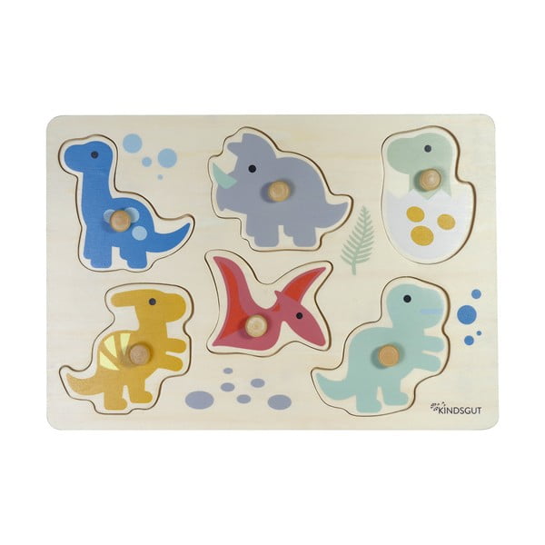 Iš medienos dėlionė (vienetų skaičius 6) Dinosaurs – Kindsgut