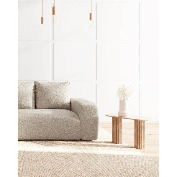 Smėlio spalvos iš boucle kampinė sofa (su kairiuoju kampu/su gultu) Monce – Rodier-image-4