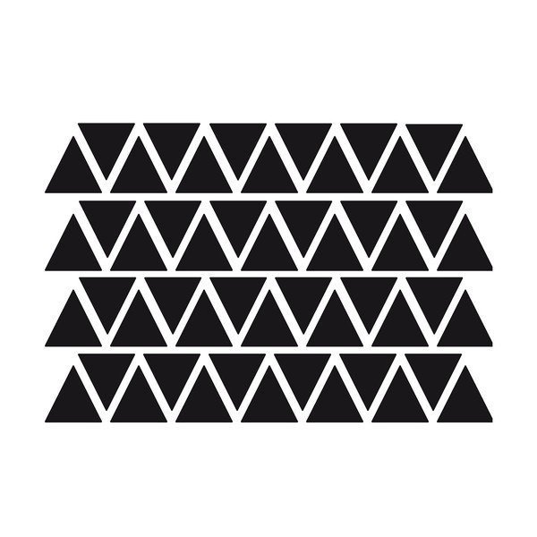 50 juodų "Ambiance Triangles" lipdukų rinkinys-image-1