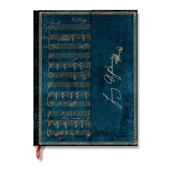 Mėlynas sąsiuvinis kietais viršeliais Paperblanks Schubert, 144 puslapiai