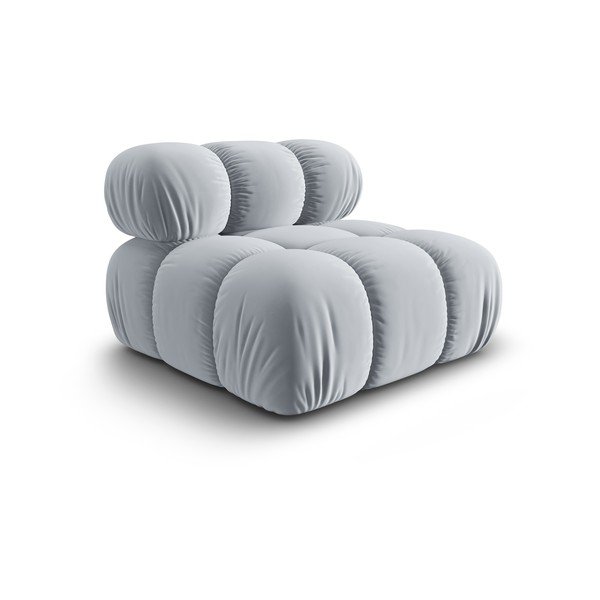 (modulinė) modulinė sofa šviesiai mėlynos spalvos iš velveto Bellis – Micadoni Home-image-3