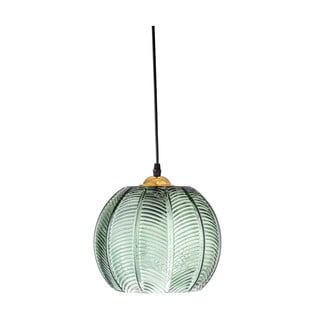 Kabantis šviestuvas žalios spalvos ø 22 cm su stiklo gaubtu Adar – Bloomingville
