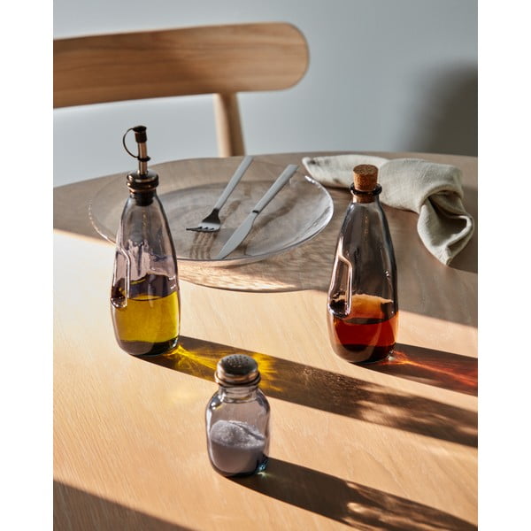 Stiklinis butelis aliejui arba actui Kave Home Rohan, aukštis 24 cm-image-2