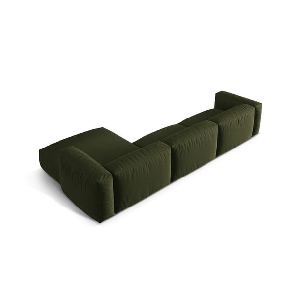 Modulinė kampinė sofa žalios spalvos (su dešiniuoju kampu) Martina – Micadoni Home-image-4