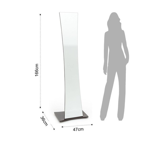 Pastatomas veidrodis su kabliukais Tomasucci Vanessa, 47 x 166 cm-image-4
