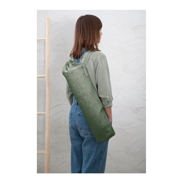 Lininis Couture žalias Moss jogos krepšys, aukštis 80 cm-image-1