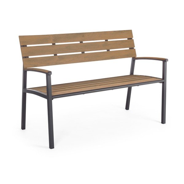 Natūralios spalvos metalinis sodo suoliukas Isak – Bizzotto-image-2