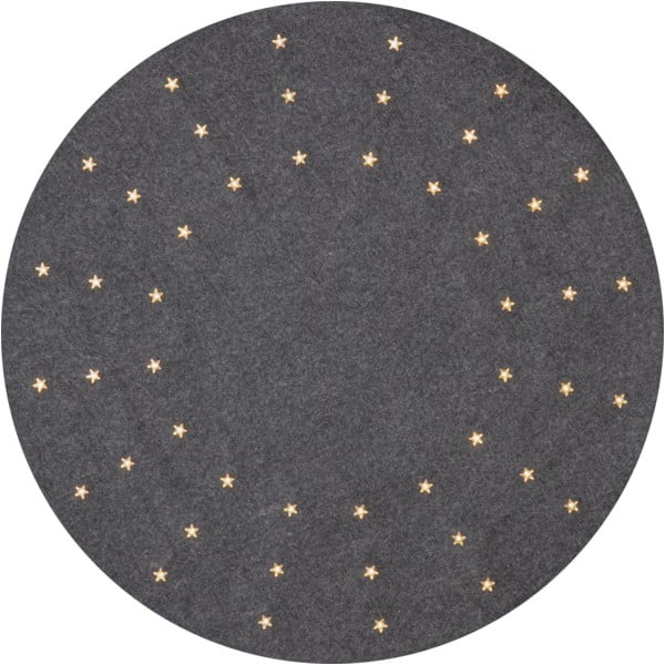 Pilkas kilimėlis po eglute su LED apšvietimu Star Trading Granne