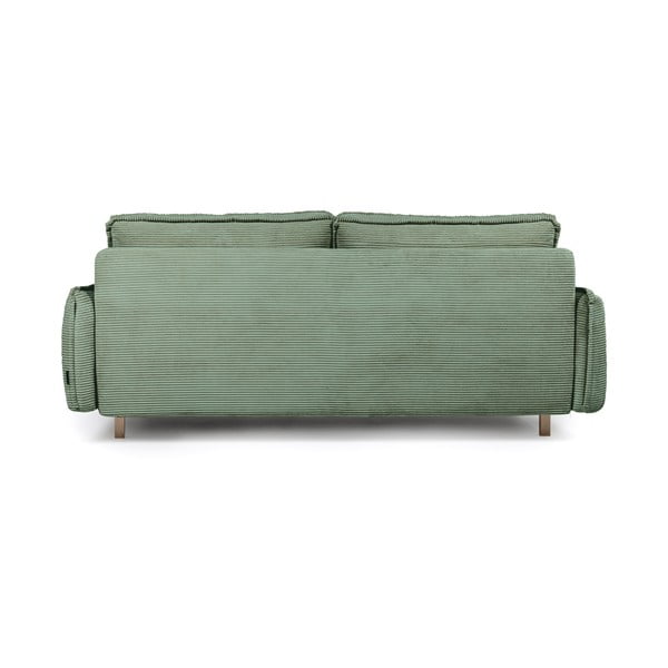 Iš kordinio velveto sulankstoma sofa šviesiai žalios spalvos 218 cm Tori – Bonami Selection-image-4