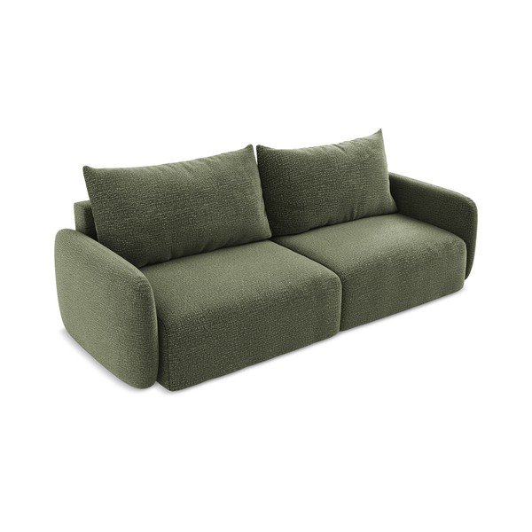 Žalios spalvos sulankstoma/su sandėliavimo vieta sofa 238 cm Kalena – Makamii-image-3
