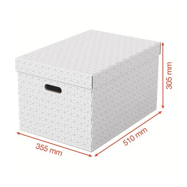 Sada 3 bílých úložných boxů Leitz Eselte, 35,5 x 51 cm-image-2