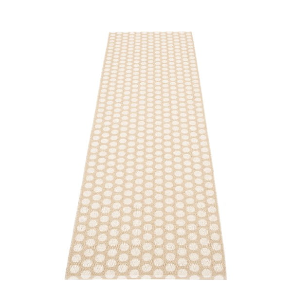 Smėlio spalvos/kreminės spalvos lauko kilimas 70x250 cm Noa Beige Vanilla – Pappelina