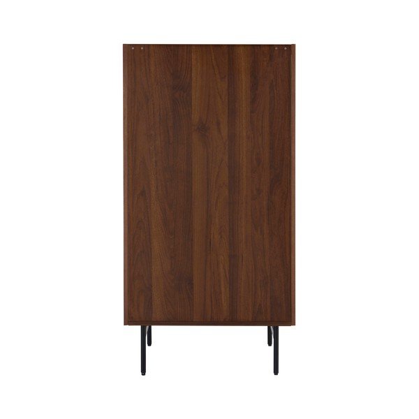 Tamsios natūralios spalvos šoninė spintelė iš riešutmedžio 60x118,5x45 cm Örgryte – Jotex-image-3