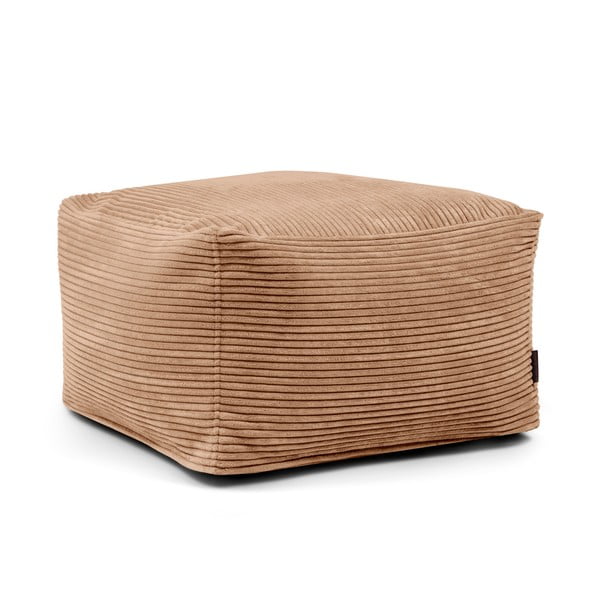 Rudos spalvos iš kordinio velveto sėdmaišis Softbox MooG – SLOWDOWN