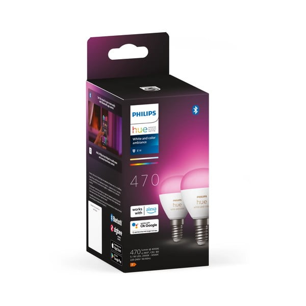 Lemputės 2 vnt. 5 W E14, White and color ambiance – Philips Hue-image-2