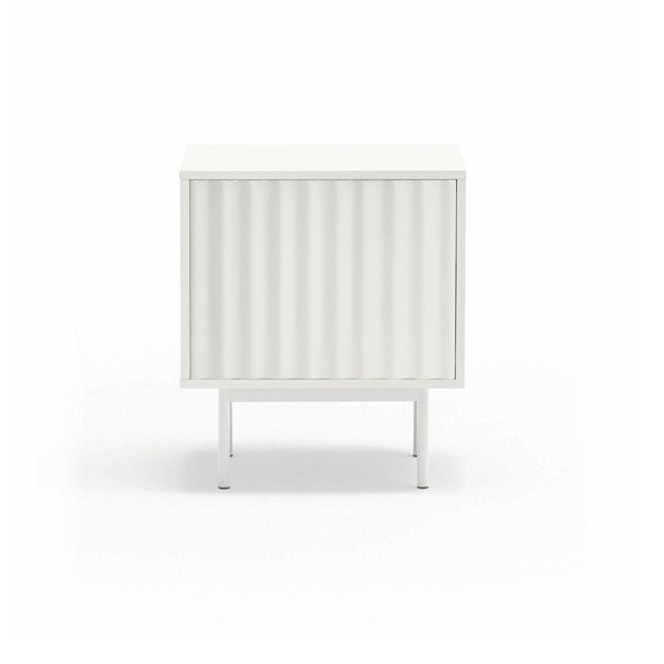 Baltos spalvos matinis naktinis staliukas Sierra – Teulat
