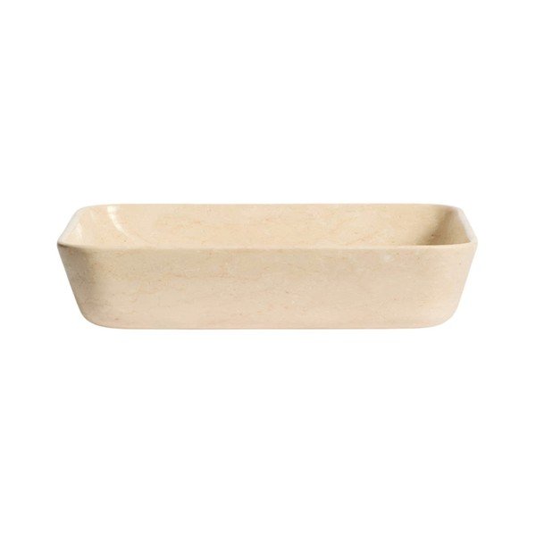 Smėlio spalvos iš akmens praustuvas 55x35 cm Darnen – Kave Home