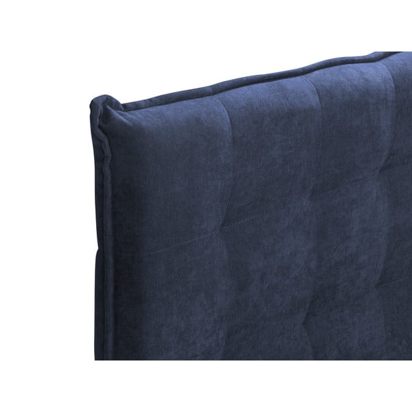 Tamsiai mėlyna dvigulė lova Mazzini Beds Echaveria, 200 x 200 cm-image-4