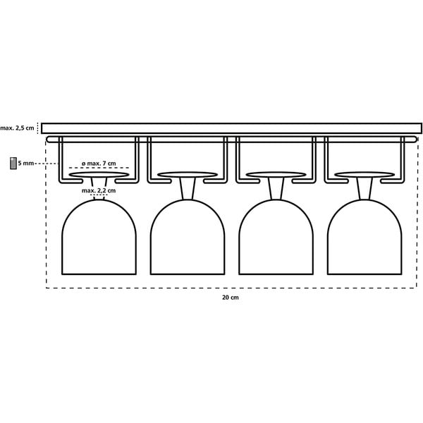 Taurių laikiklis Wenko Cupboard -image-3