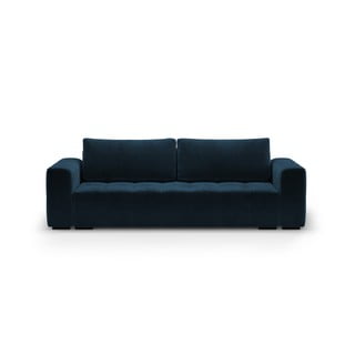 Tamsiai mėlyna aksominė sofa-lova Milo Casa Luca