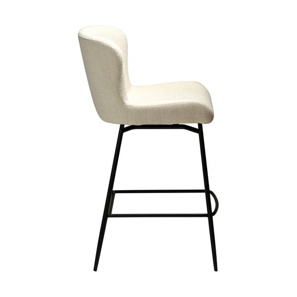 Kreminės spalvos iš audinio baro taburetė (sėdynės aukštis 67,5 cm) Glam – DAN-FORM Denmark-image-2