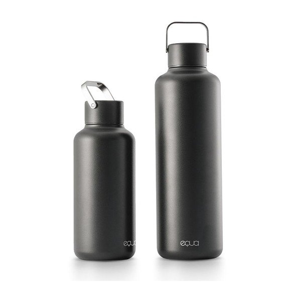 Tamsiai pilkas nerūdijančio plieno butelis Equa Timeless, 1 l-image-3