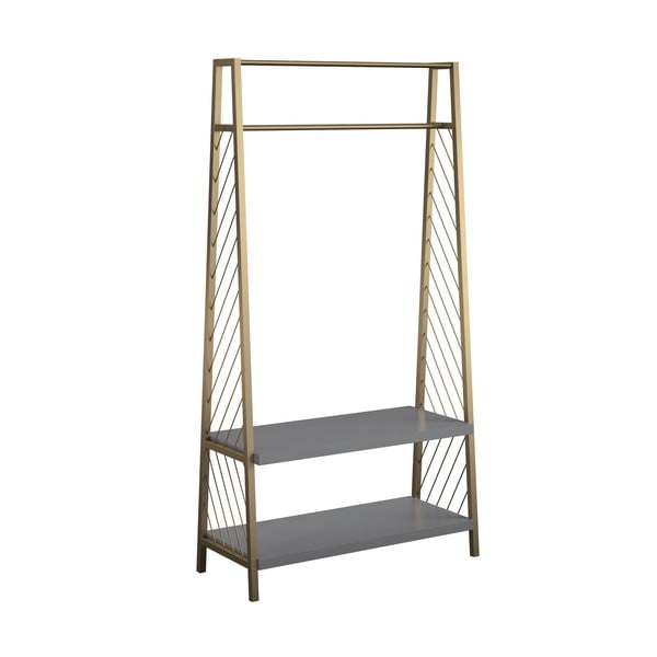 Pilkos ir aukso spalvos baldas komplektas prieškambaryje CosmoLiving by Cosmopolitan Brielle-image-2