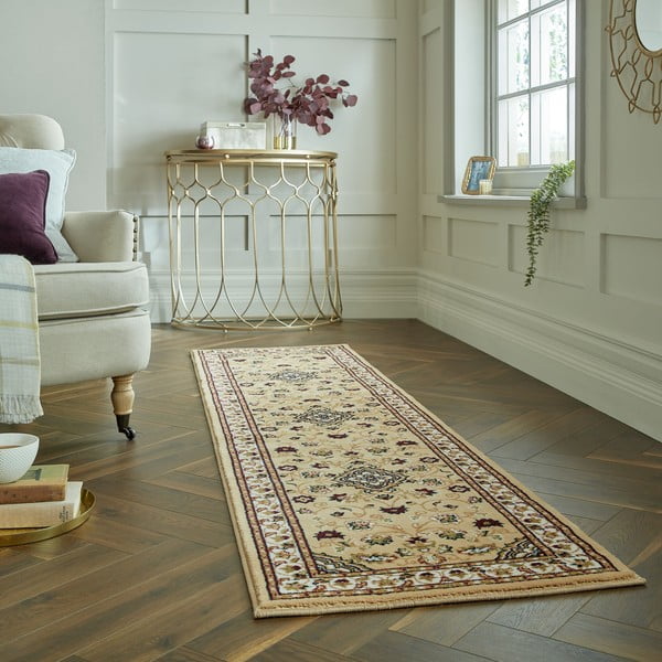 Kilimas smėlio spalvos 66x300 cm Sherborne – Flair Rugs-image-1