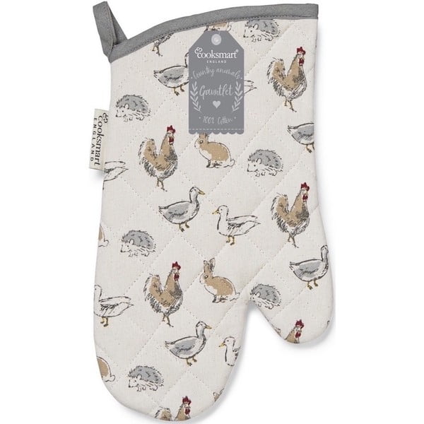Medvilninės virtuvės pirštinės Cooksmart ® Country Animals-image-1