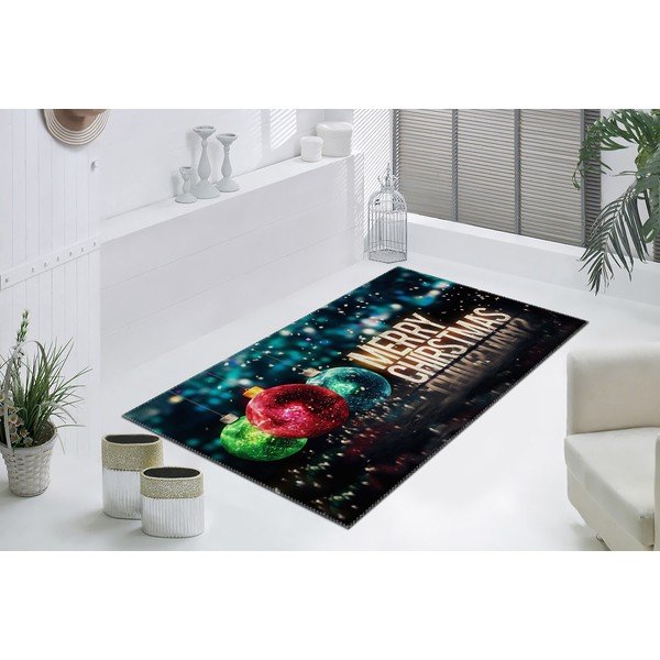 Kiliminis kilimas Vitaus Kalėdų laikotarpiui Trys kamuoliai su ženklu, 50 x 80 cm-image-1