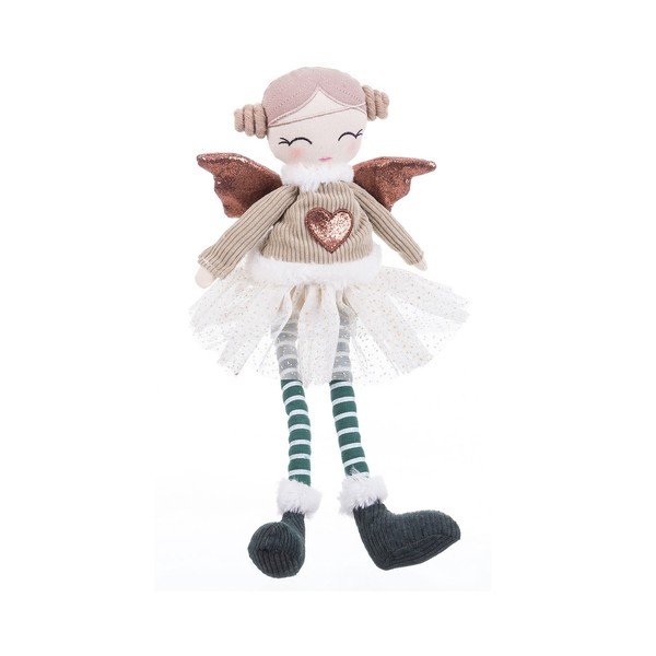 Iš tekstilės kalėdinė statulėlė (aukštis 42 cm) Angel Girl – Casa Selección