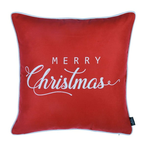 Raudonos spalvos pagalvės užvalkalas su kalėdiniu motyvu Mike & Co. NEW YORK Honey Merry Christmas, 45 x 45 cm