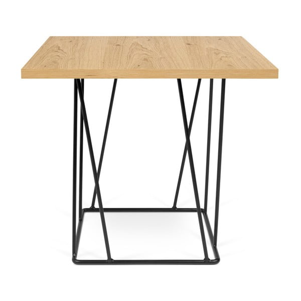 TemaHome "Helix" kavos staliukas su juodomis kojomis, 50 x 50 cm