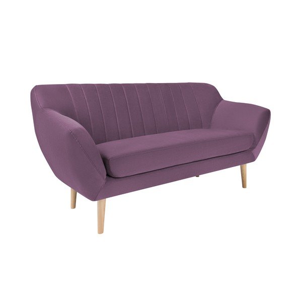 Violetinio aksomo sofa Mazzini Sofas Sardaigne, 158 cm-image-1