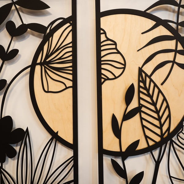 Metalinė sienų dekoracija 29x68 cm Meadow - Wallity-image-2